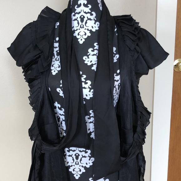 Black Wrap Dress - Picture 3 of 3